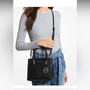 Mercer Medium Pebbled Leather Crossbody Bag